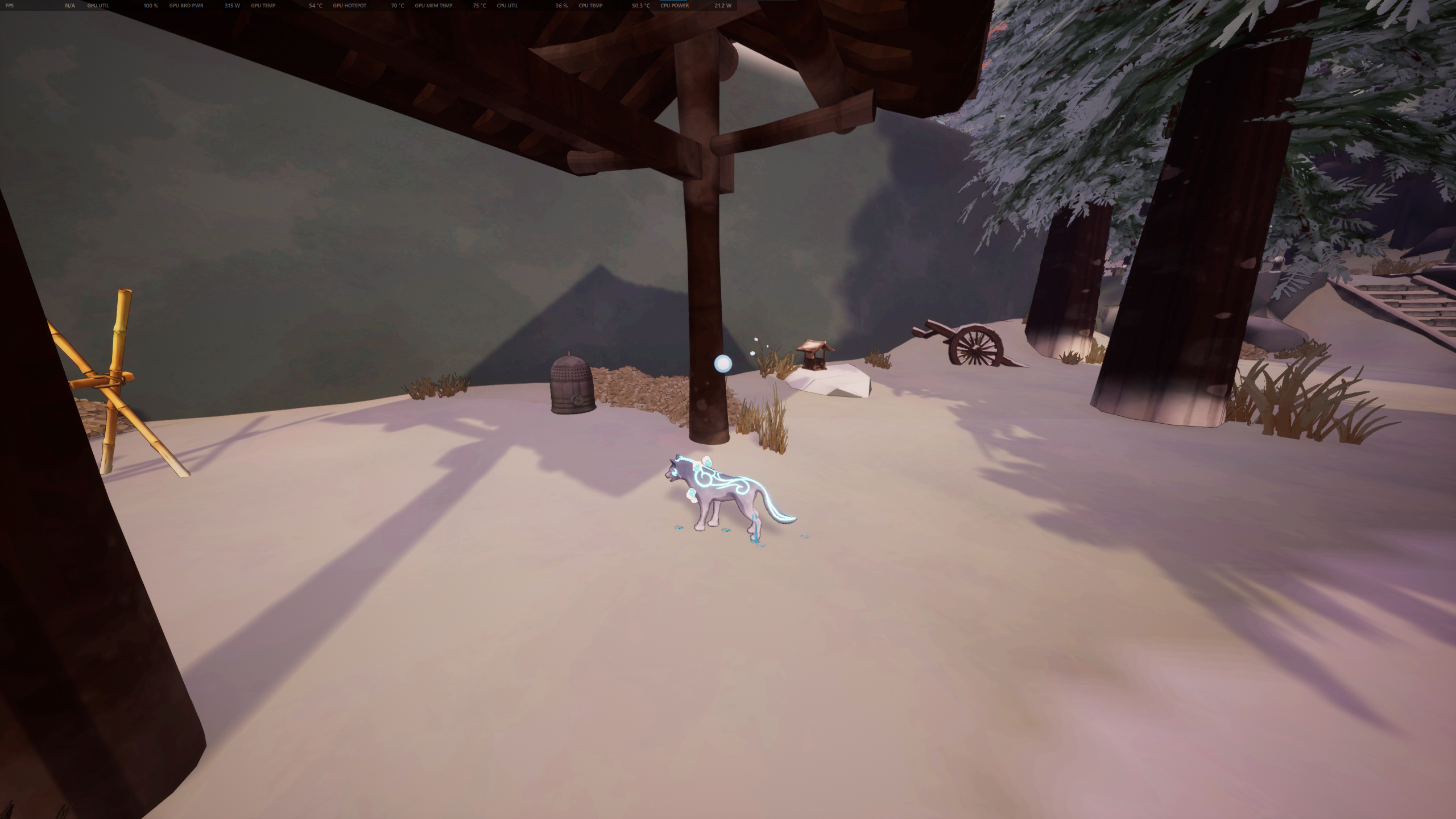 Kazeyo stands near a floating bell.